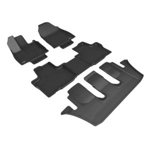 Lexus TX Floor Mats - Full Set - 3D MAXpider - Kagu Series - Black - `24-`26 Lexus TX Floor Mats - Full Set - 3D MAXpider - Kagu Series - Black - `24-`26